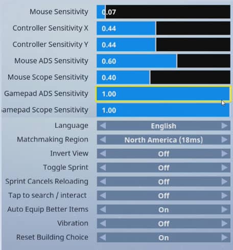 ninja fortnite mouse sensitivity - fortnite dpi and sensitivity