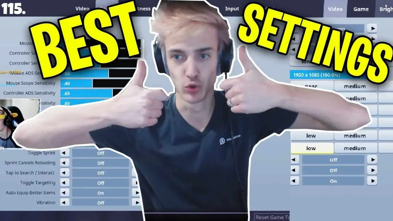 Best Fortnite Settings Gears Fortnite Pro Settings May 2019 - we have also written the individual article on some fortnite players such as ninja myth tfue and many more check those out too for more detailed