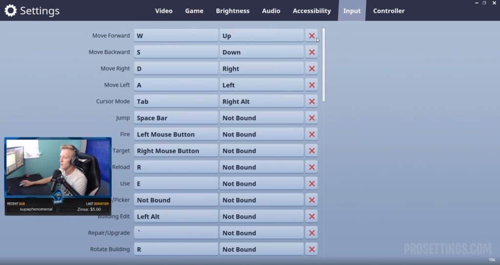 Faze Tfue Fortnite Settings Keybinds Sensitivity May 2019 - tfue fortnite keybinds