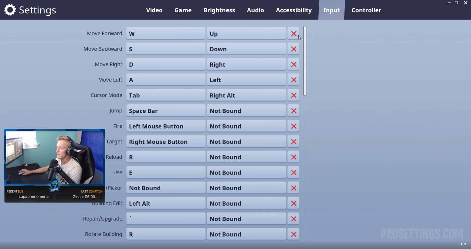 Faze Tfue Fortnite Settings Config And Gear Tfue Mouse Sensitivity Keybinds 3118