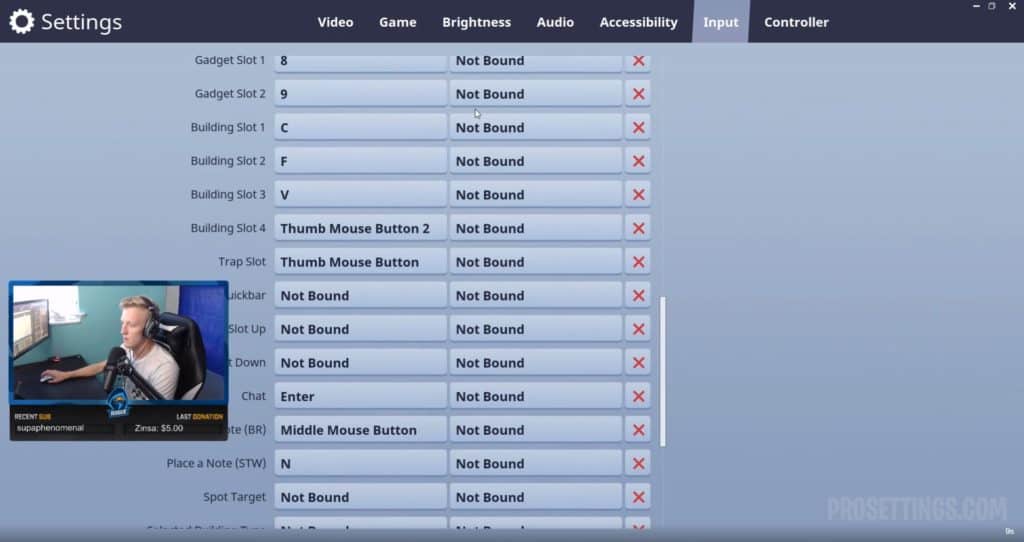 Faze Tfue Fortnite Settings Keybinds Sensitivity May 2019 - tfue fortnite keybinds