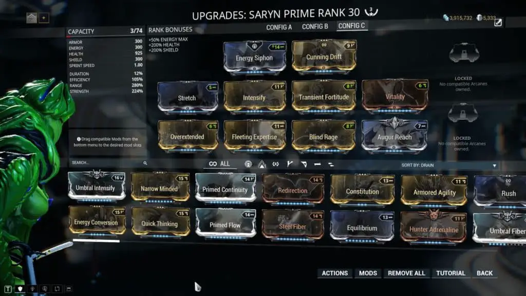 Saryn Spores Build